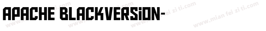 apache BlackVersion字体转换